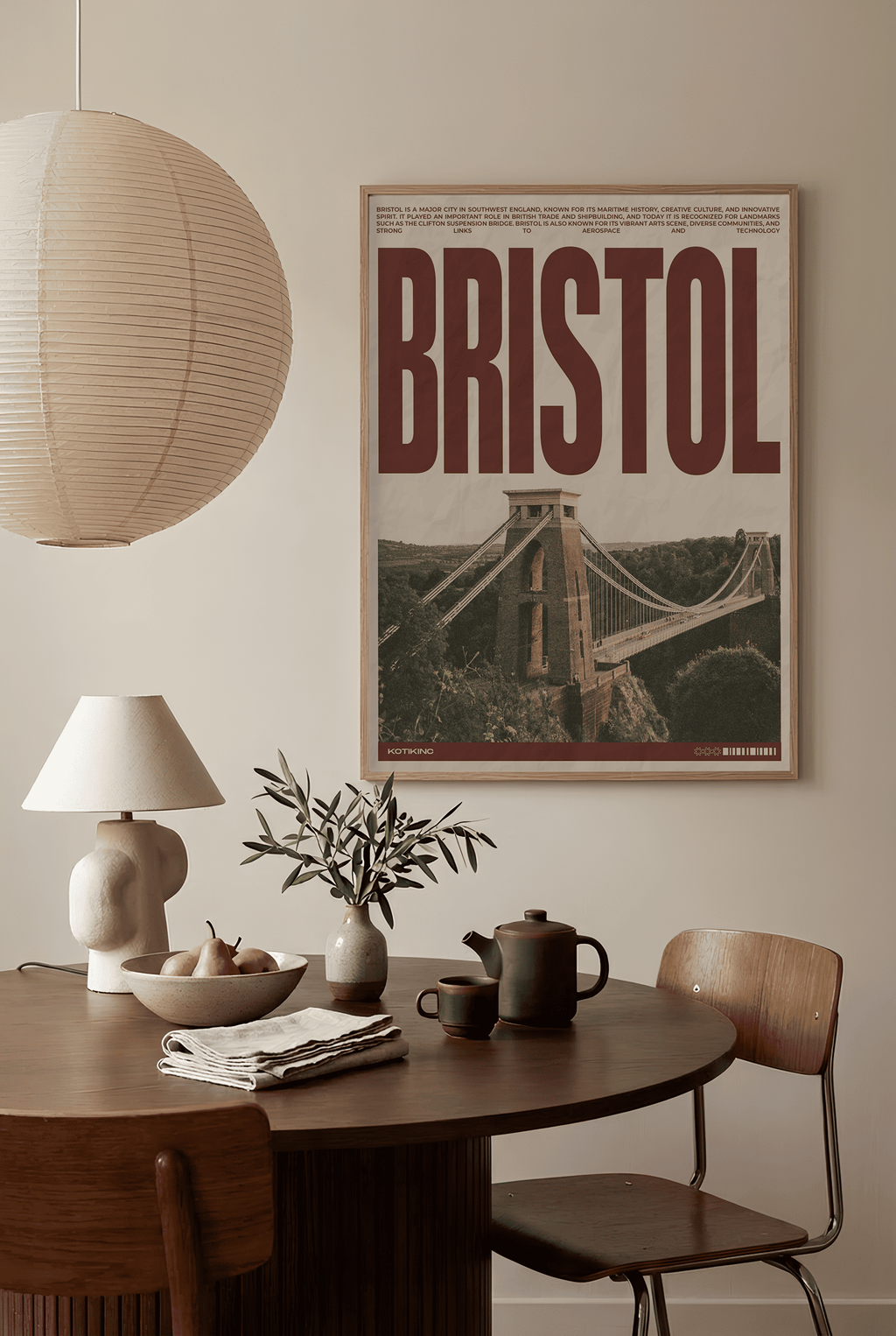 Bristol city art print wall art poster | KOTIKINC — view 2