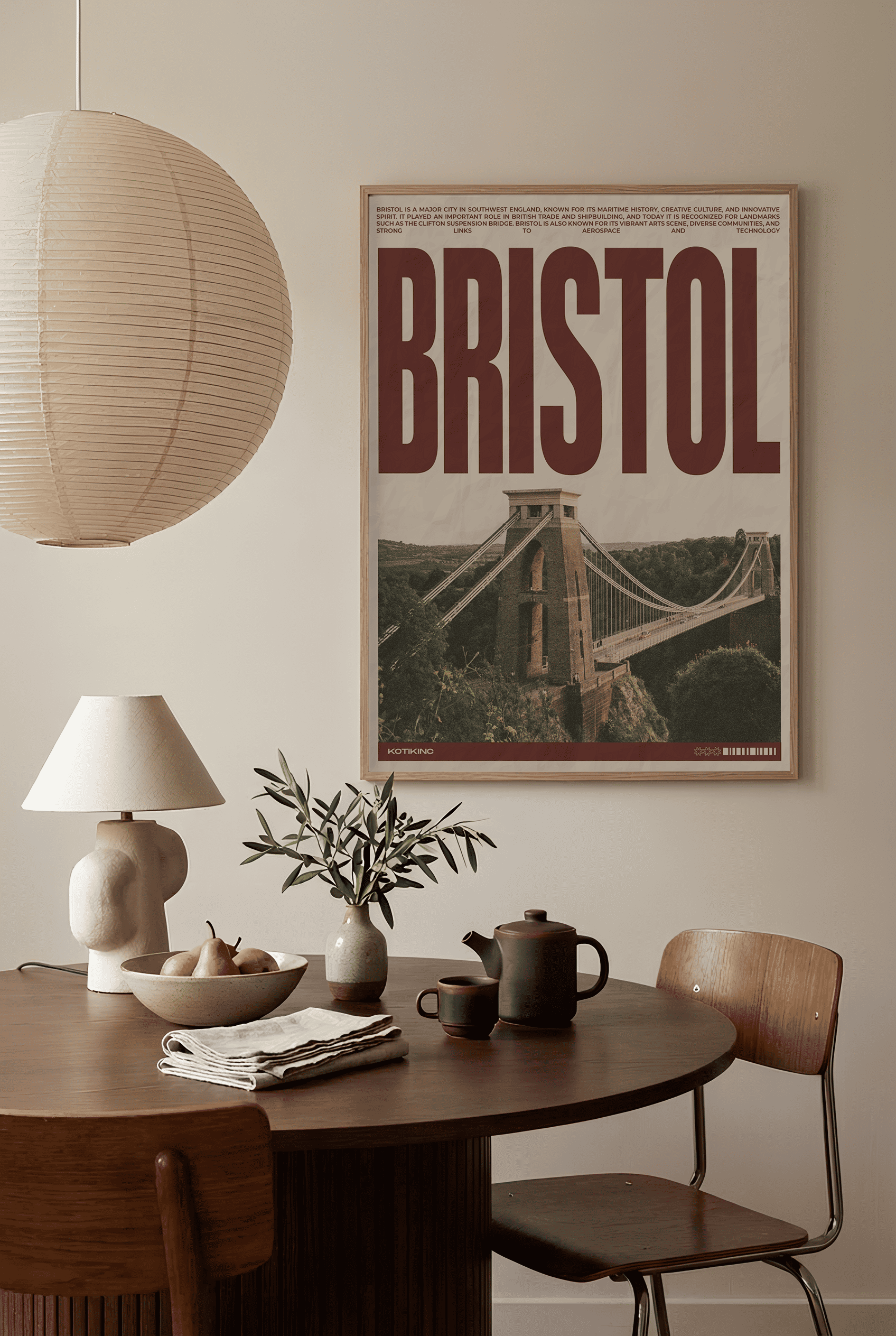 Bristol city art print wall art poster | KOTIKINC — view 2