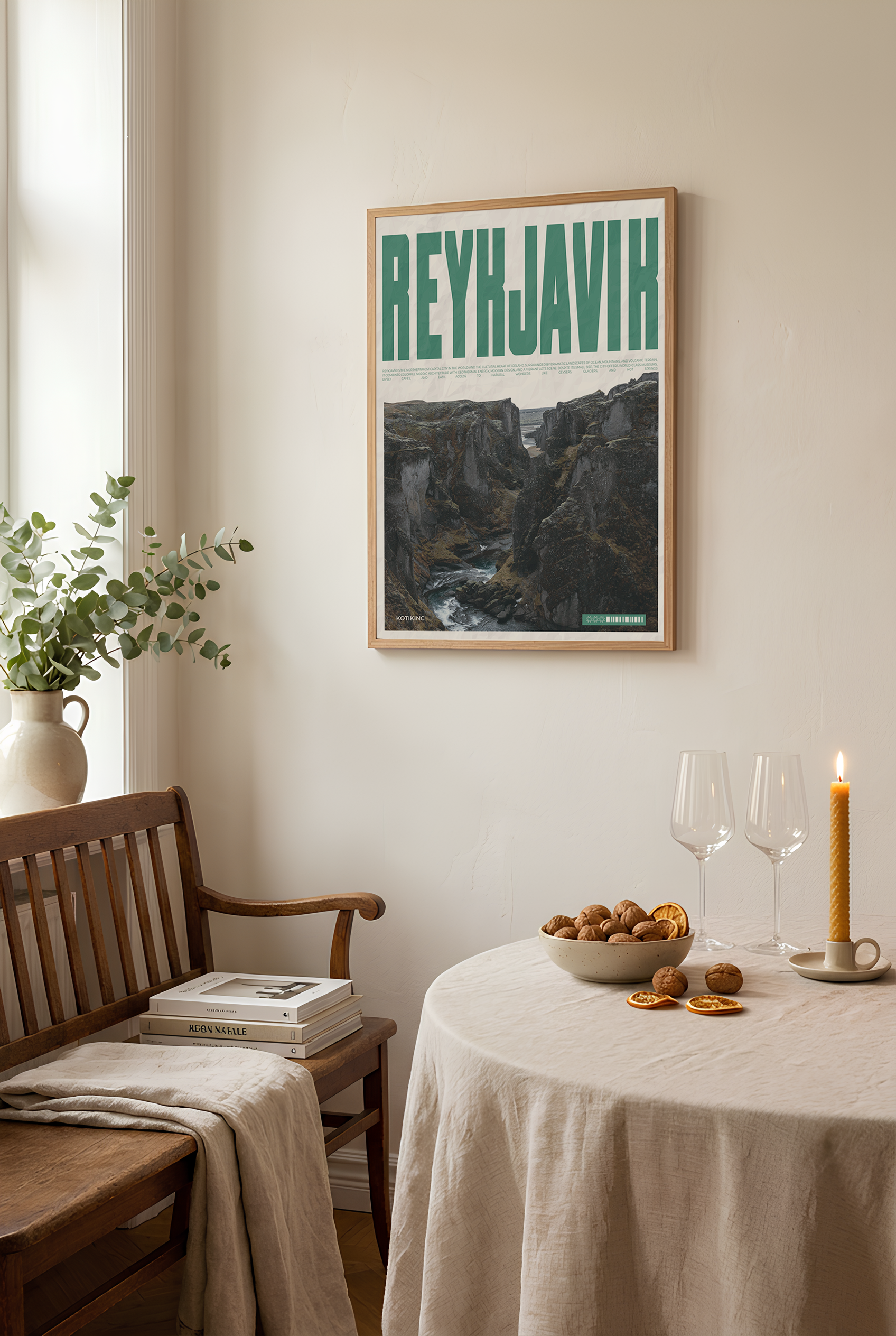 Reykjavík art print wall art poster | KOTIKINC — view 2