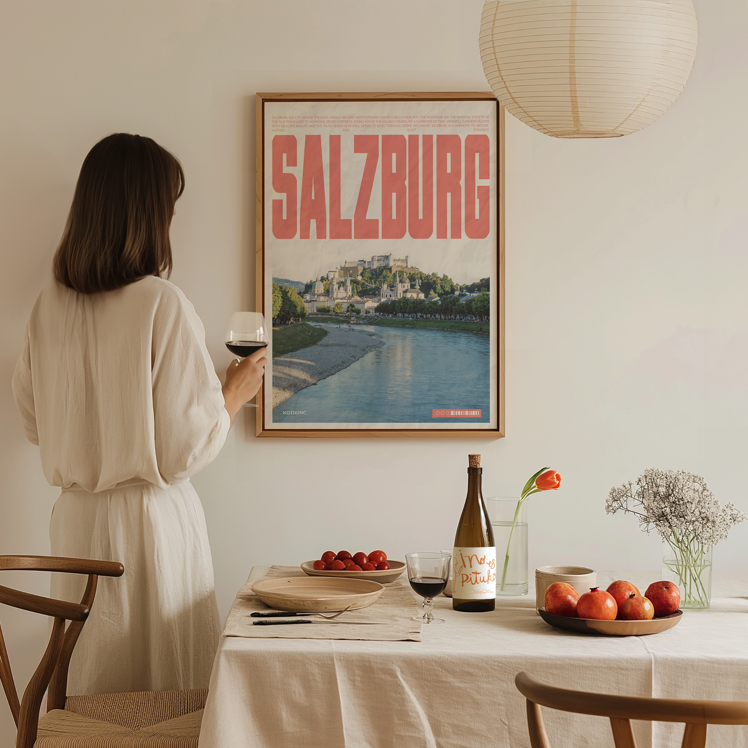 Salzburg city art print wall art poster | KOTIKINC — view 2