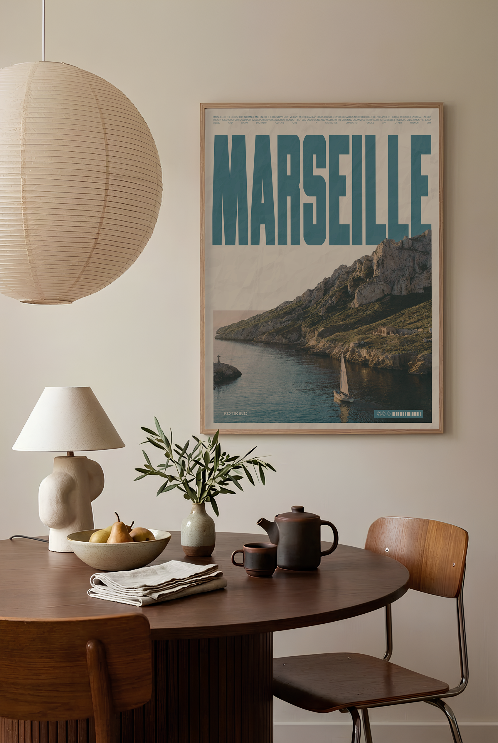 Marseille city art print wall art poster | KOTIKINC — view 2