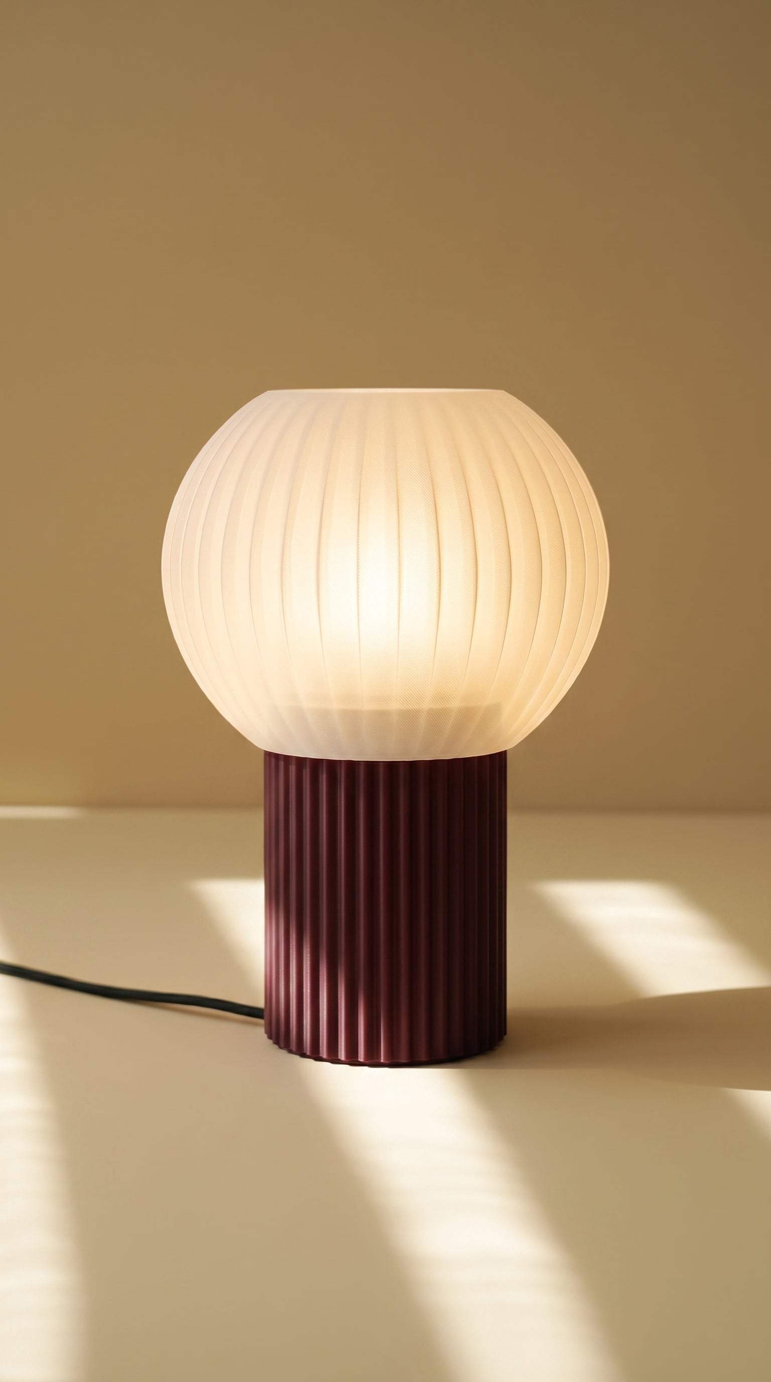Globe Sphere Table Lamp 3D printed