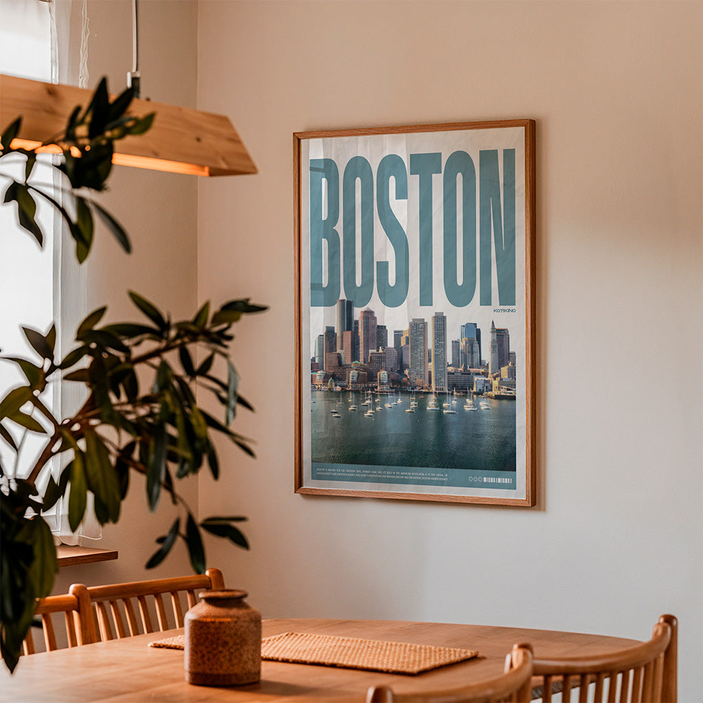 Бостон art print wall art poster | KOTIKINC — view 3