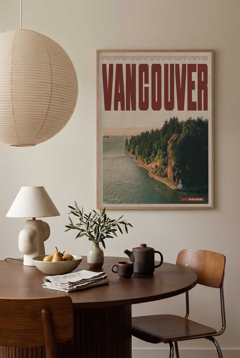 Vancouver city art print wall art poster | KOTIKINC — view 2