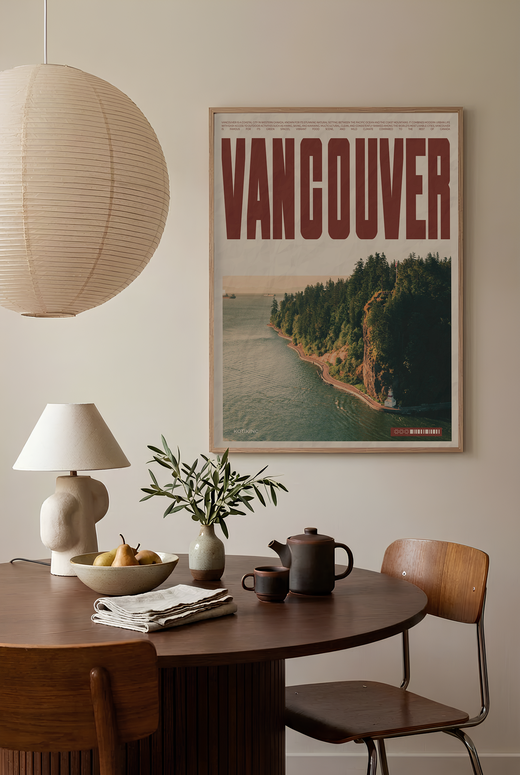 Vancouver city art print wall art poster | KOTIKINC — view 2