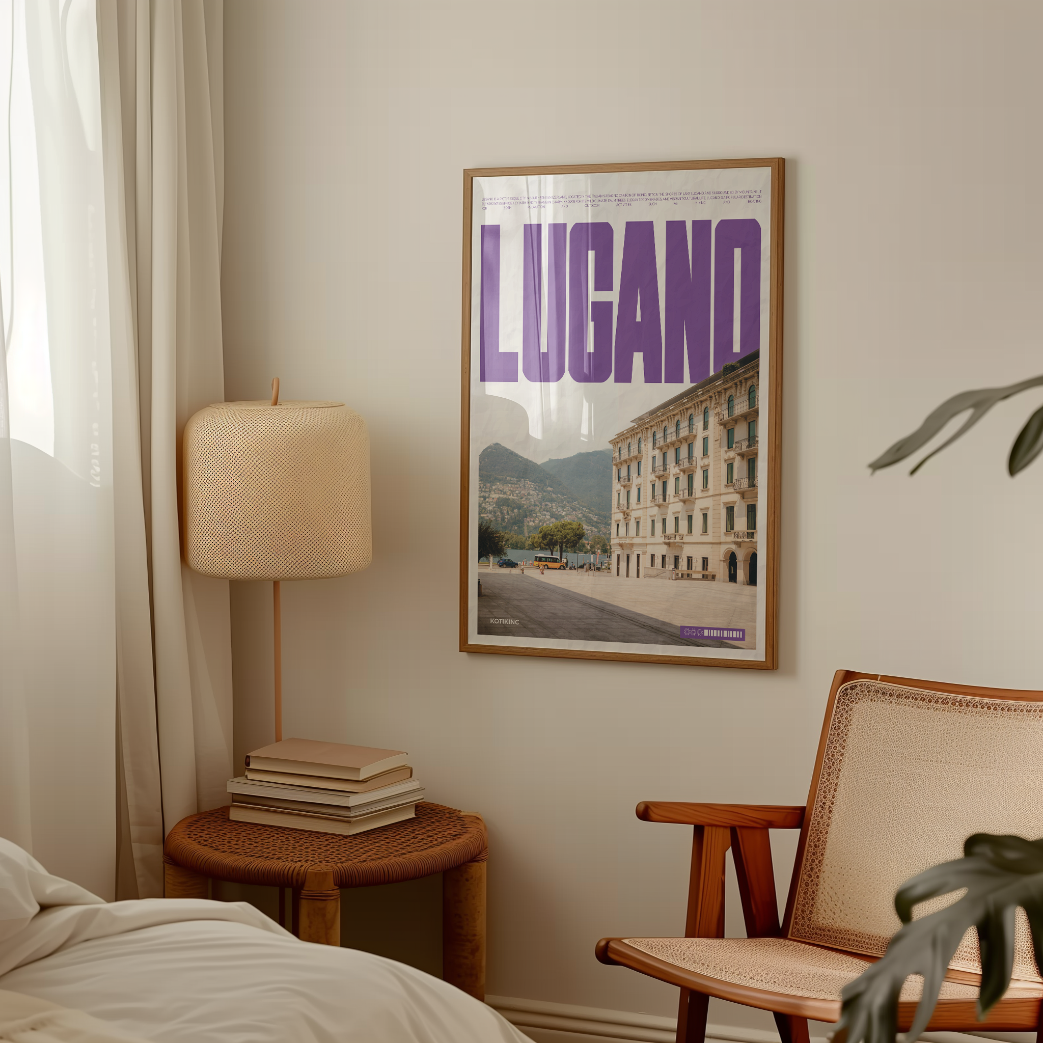 Lugano art print wall art poster | KOTIKINC — view 2