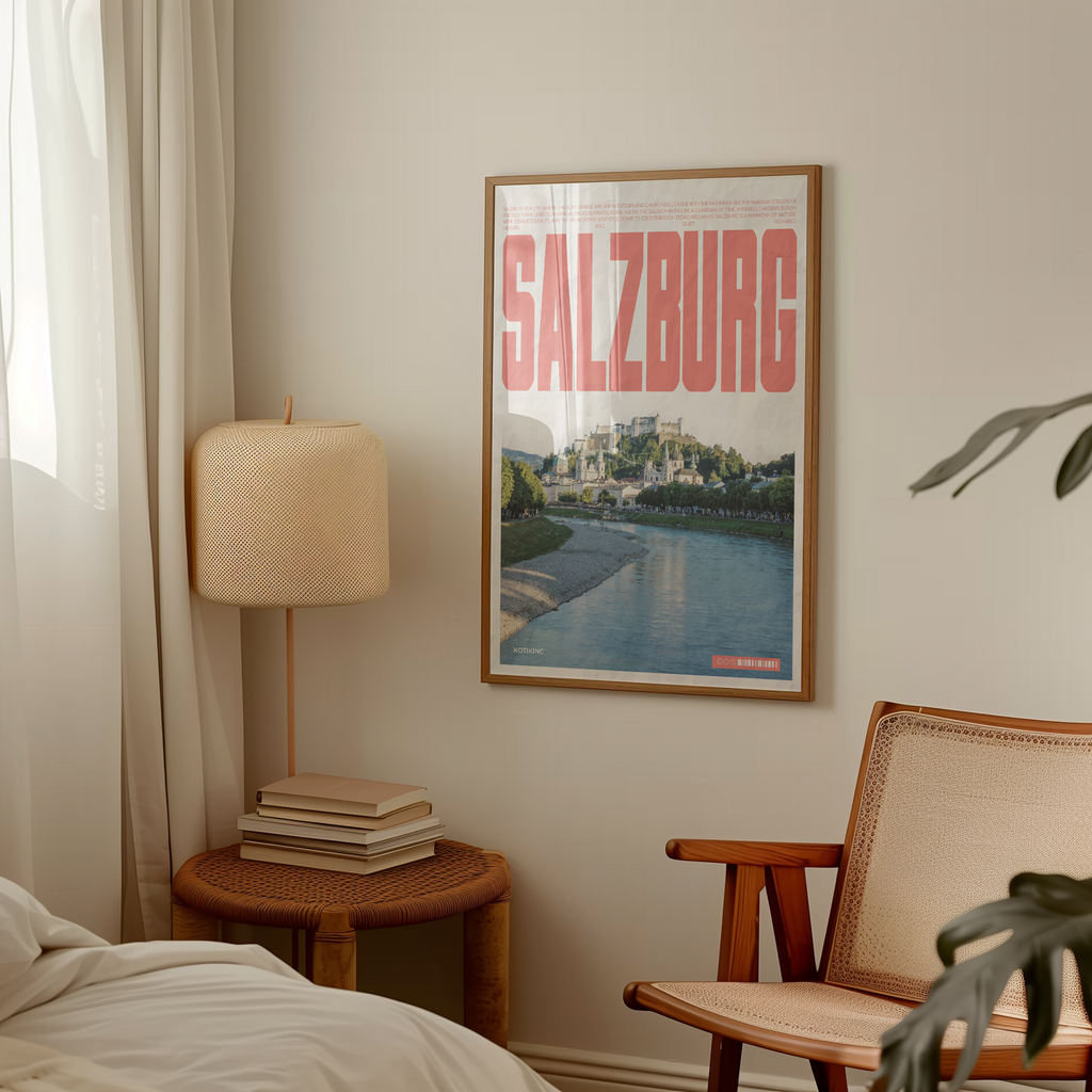 Salzburg city art print wall art poster | KOTIKINC — view 4