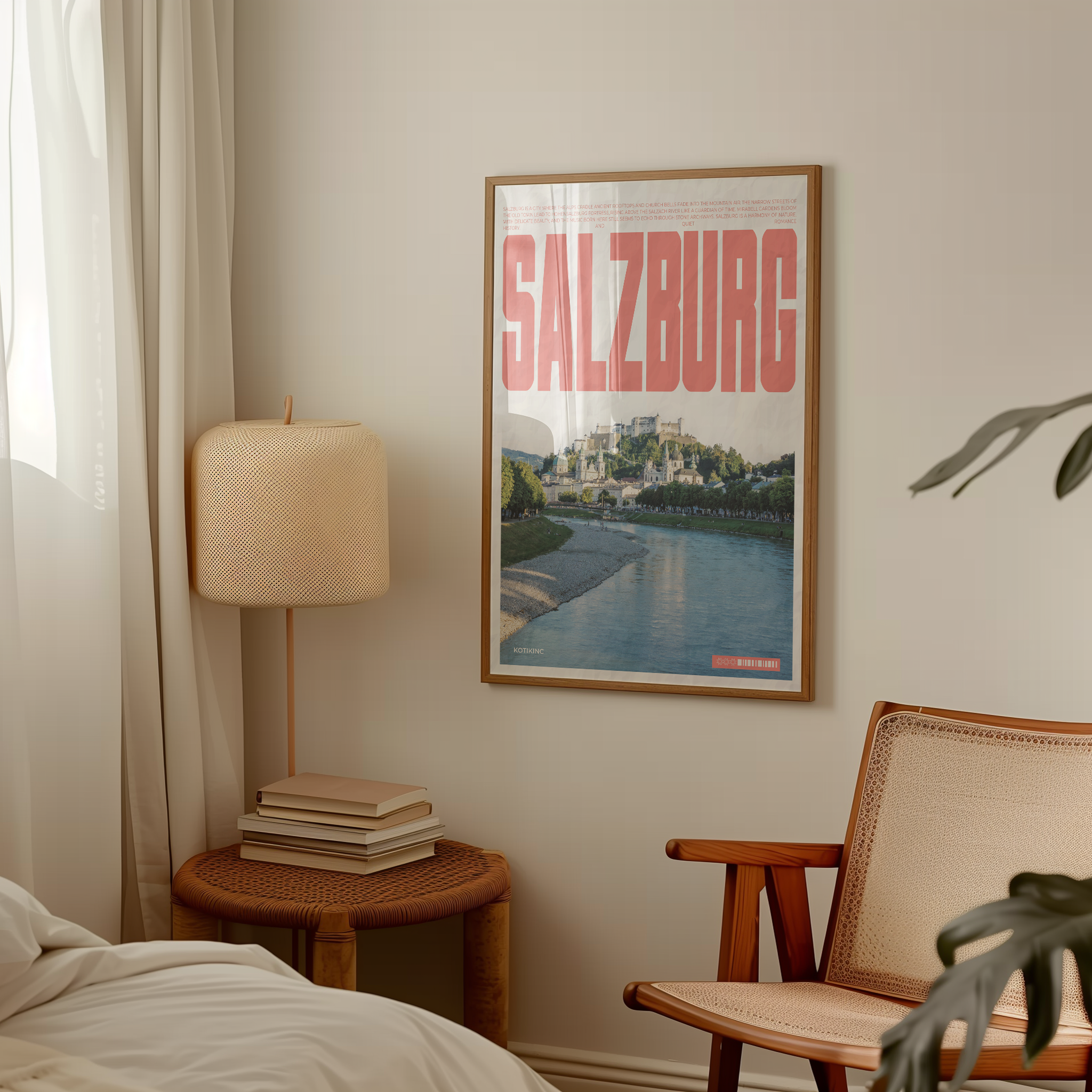 Salzburg city art print wall art poster | KOTIKINC — view 4