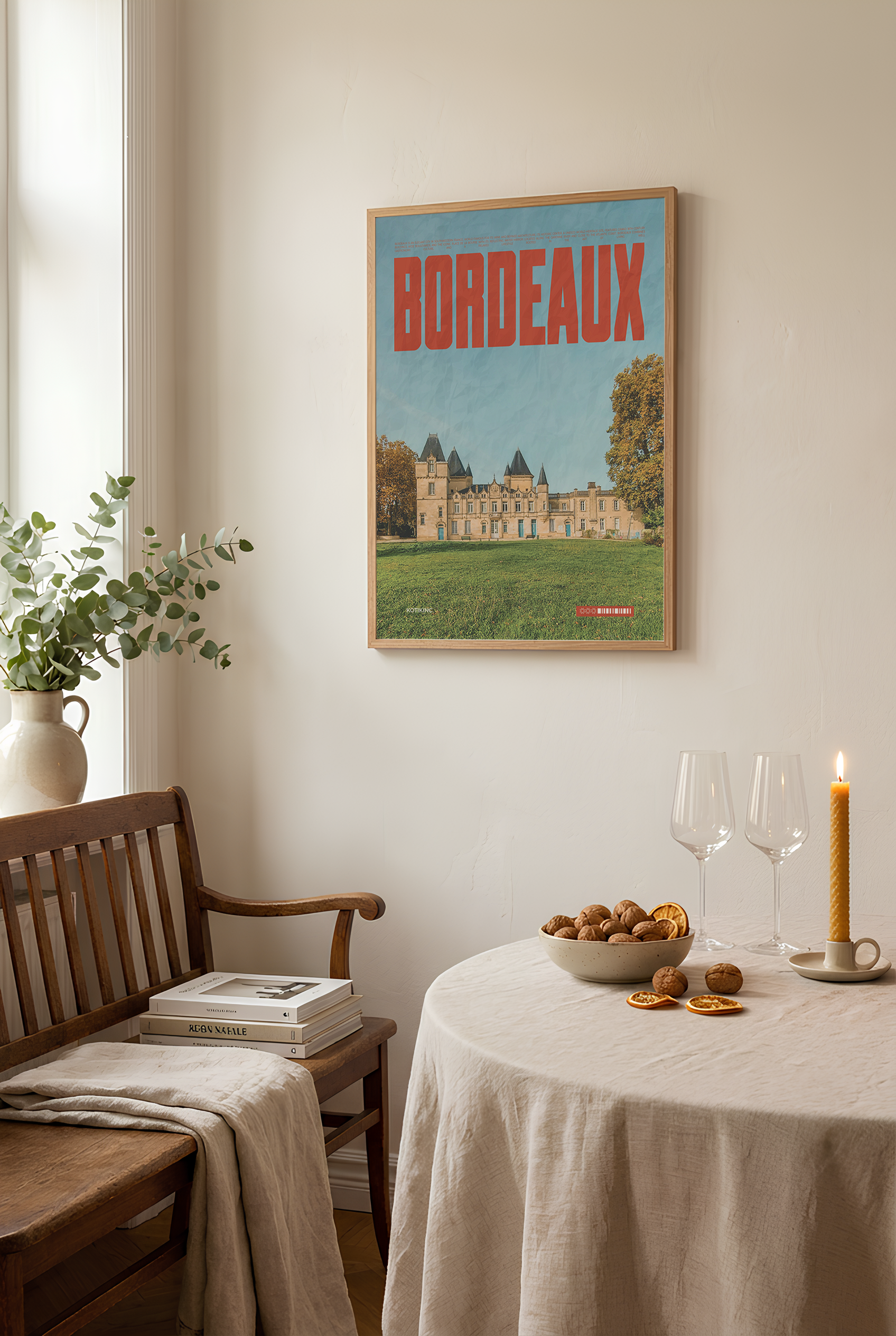 Bordeaux city art print wall art poster | KOTIKINC — view 3