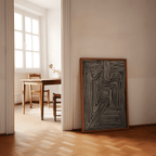 Labyrinth of Lines art print wall art poster | KOTIKINC — view 5