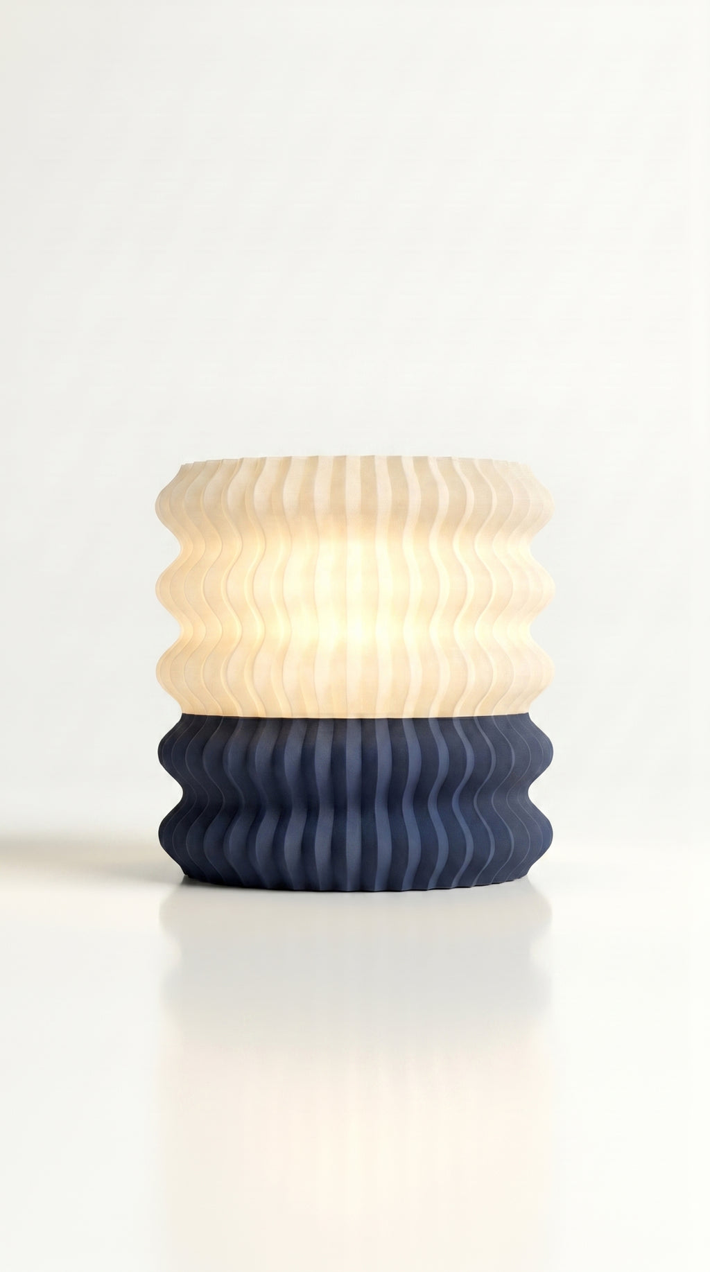 Surf Wave Table Lamp 3D printed