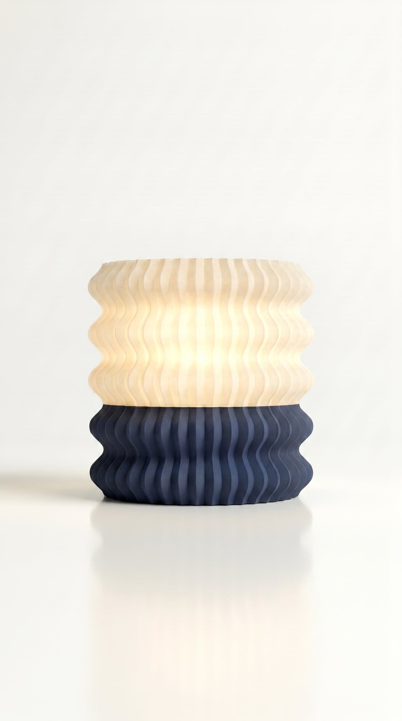 Surf Wave Table Lamp 3D printed