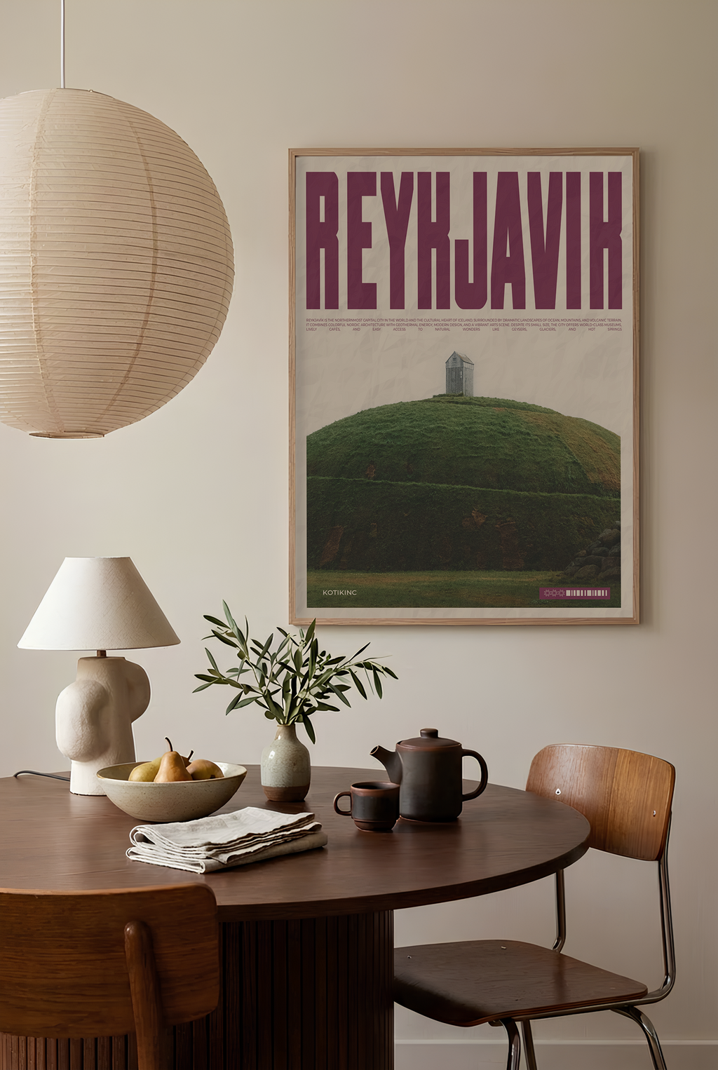 Reykjavík art print wall art poster | KOTIKINC — view 3