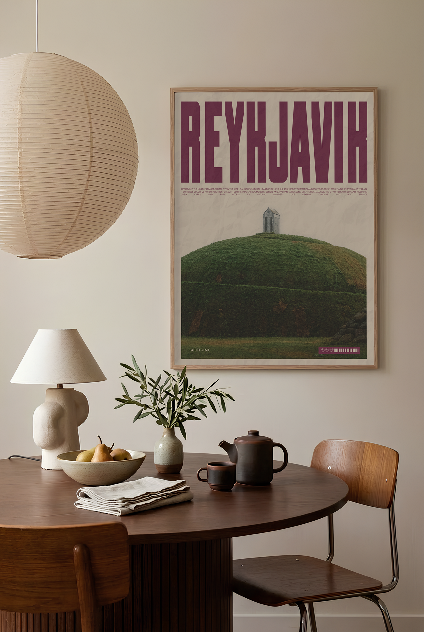 Reykjavík art print wall art poster | KOTIKINC — view 3