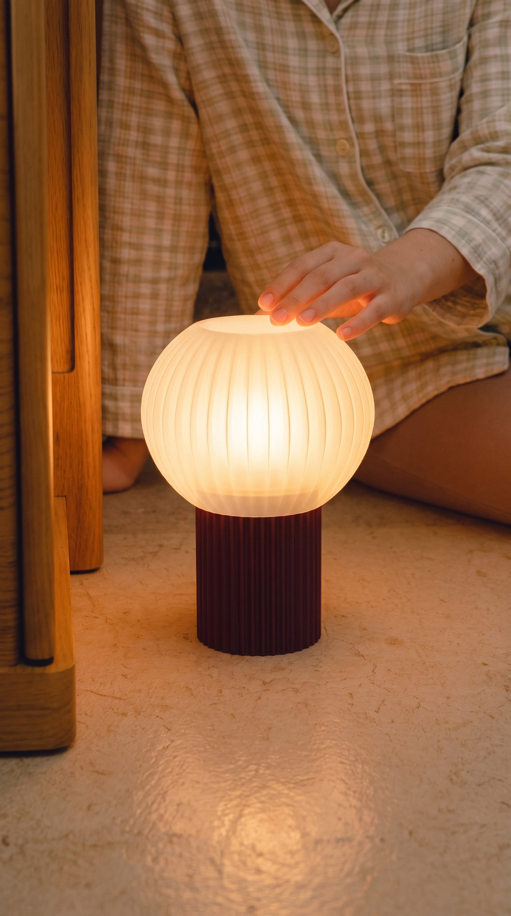 Globe Sphere Table Lamp 3D printed