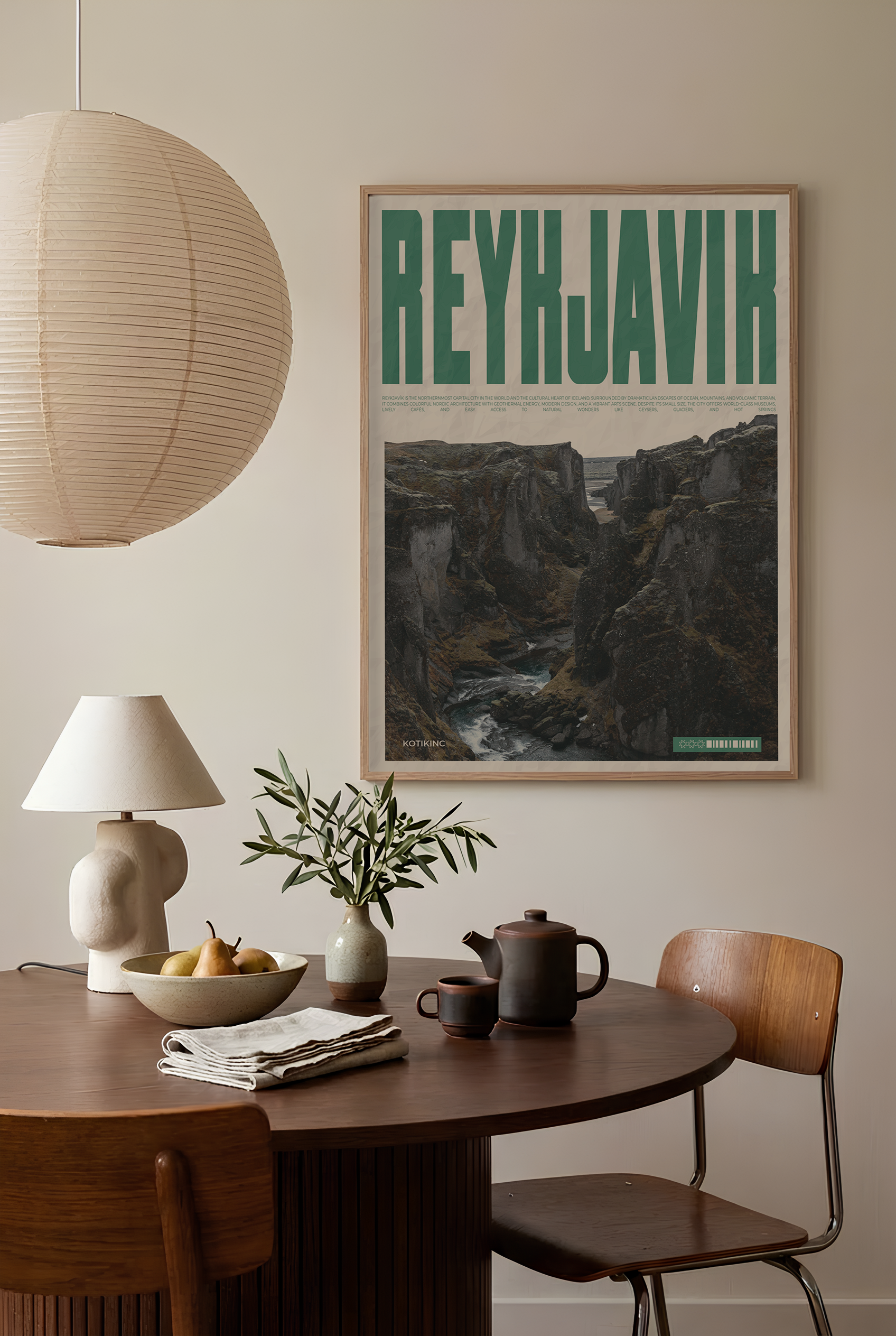 Reykjavík art print wall art poster | KOTIKINC — view 4