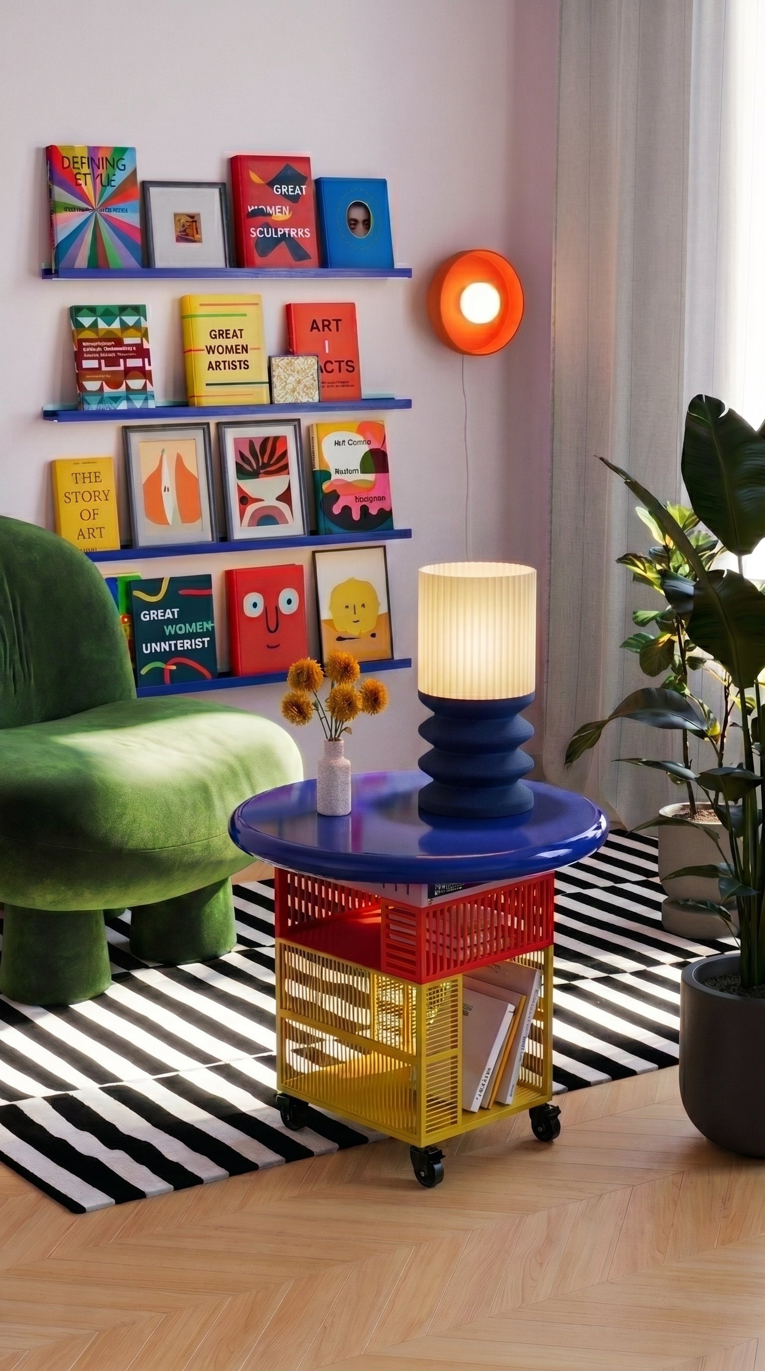 Goblet Navy Table Lamp