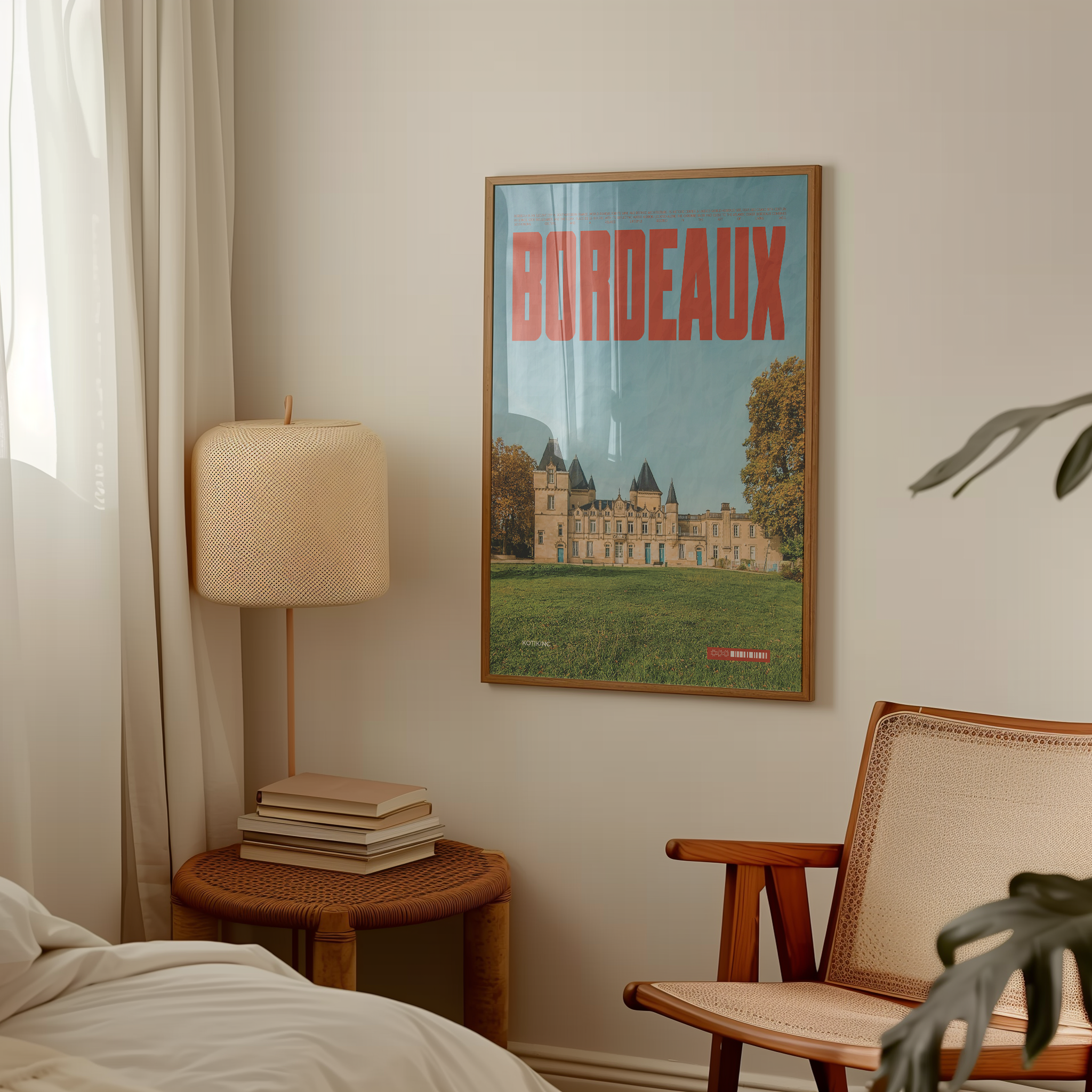 Bordeaux city art print wall art poster | KOTIKINC — view 2