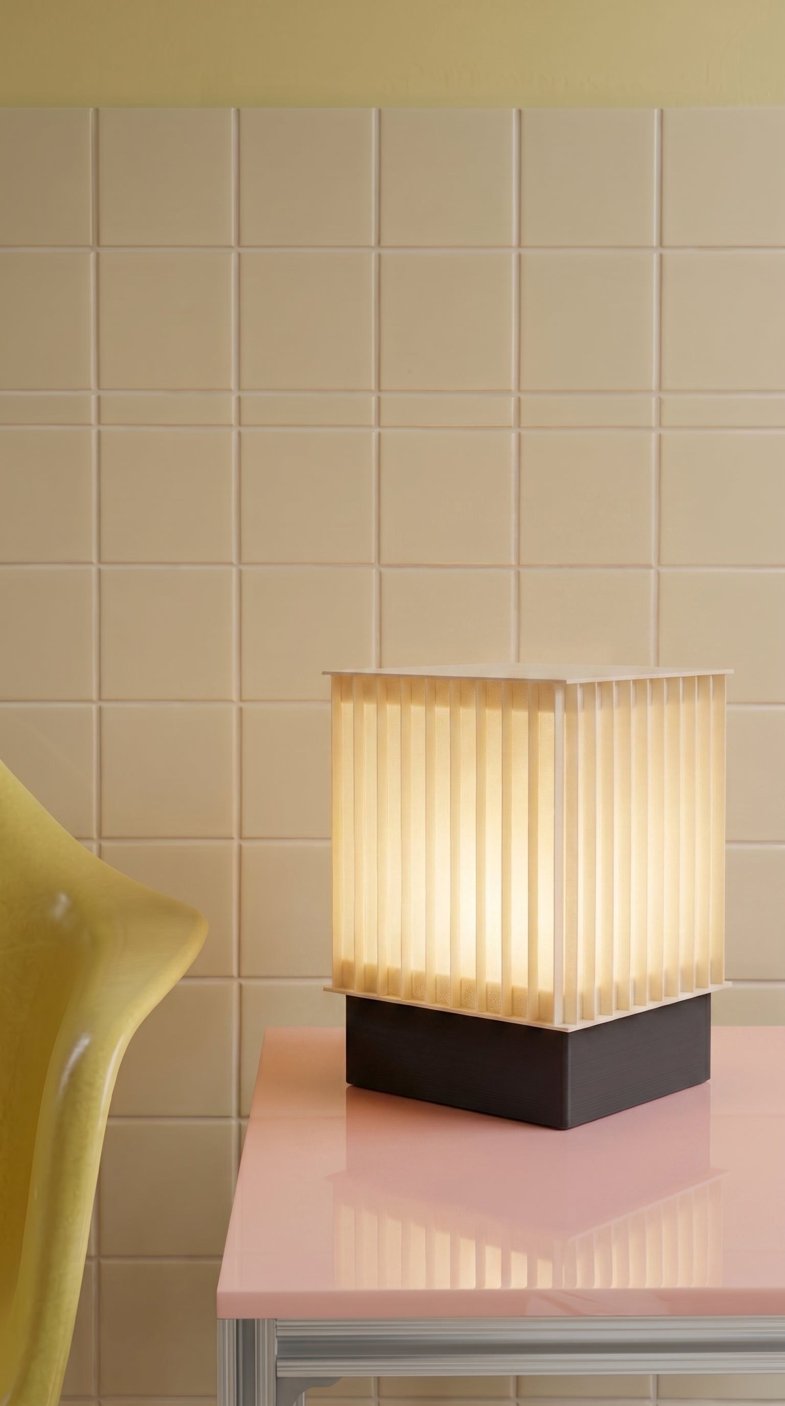 Dice Tall Cube Lamp 3D printed
