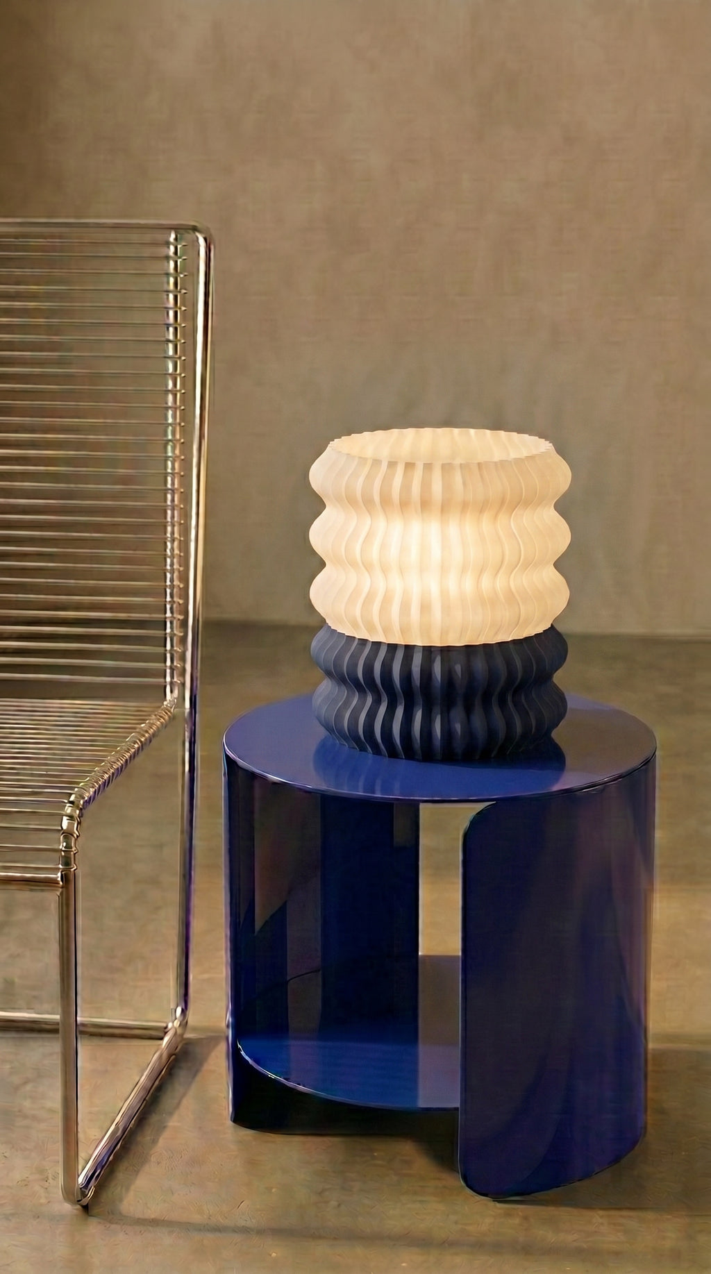 Surf Wave Table Lamp 3D printed