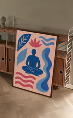 Yoga at Sunset art print wall art poster | KOTIKINC — view 3