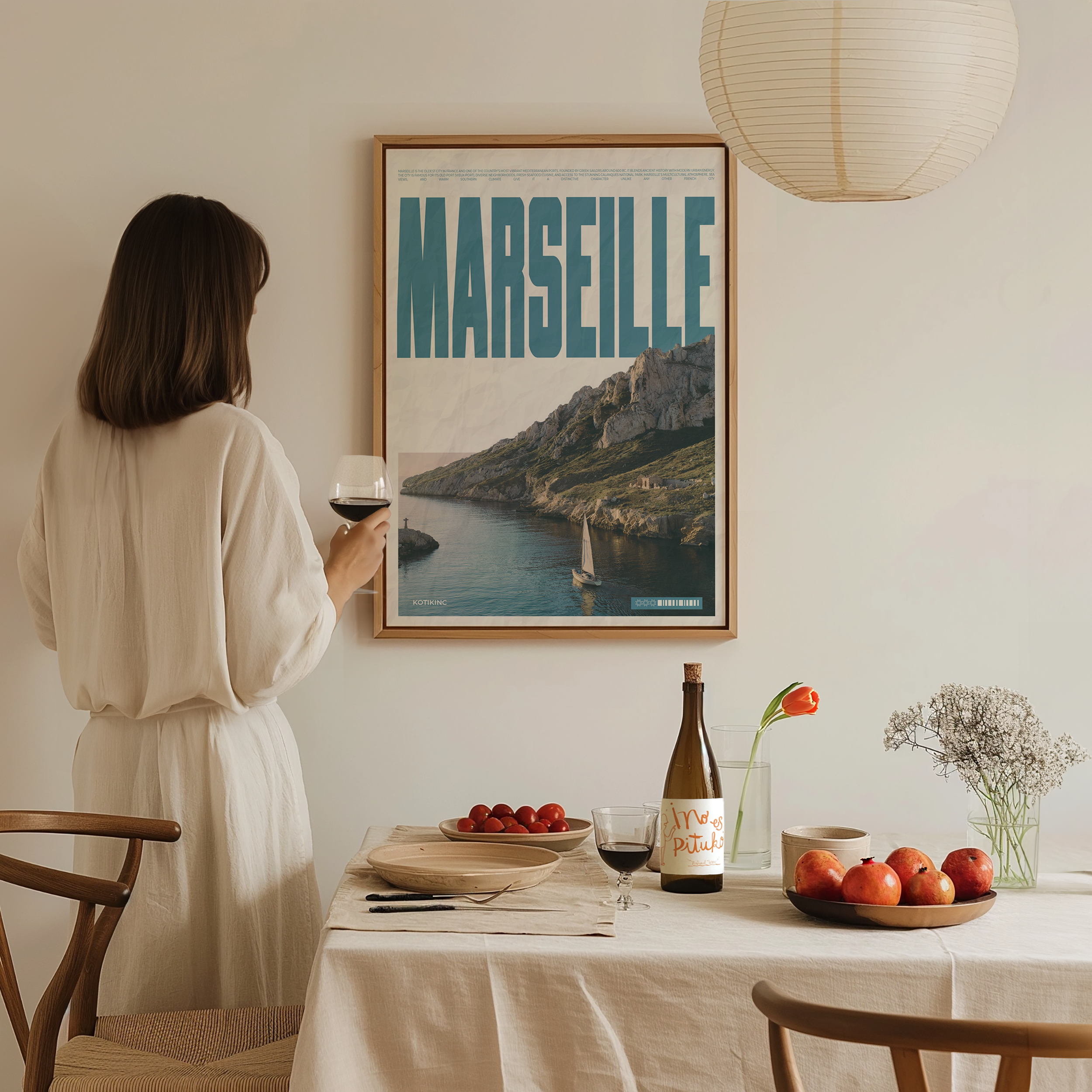 Marseille city art print wall art poster | KOTIKINC — view 4