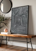 Labyrinth of Lines art print wall art poster | KOTIKINC — view 2