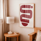 Abstract Ebb and Flow art print wall art poster | KOTIKINC — view 3