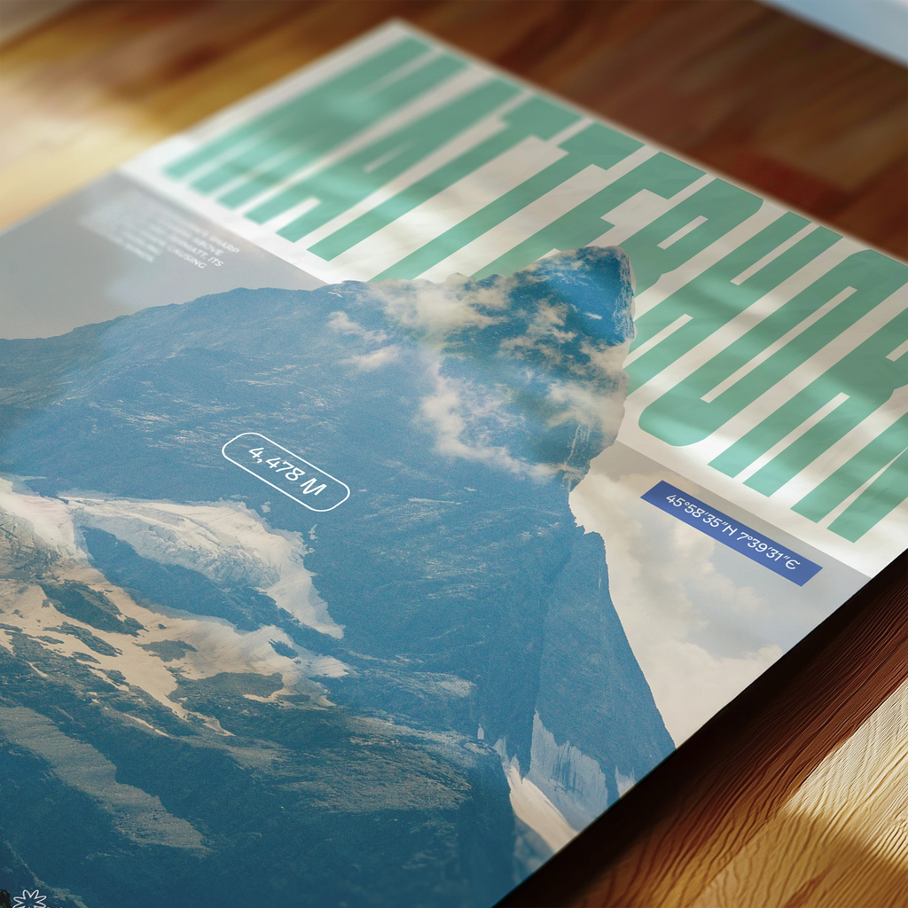 Matterhorn mountain art print wall art poster | KOTIKINC — view 5