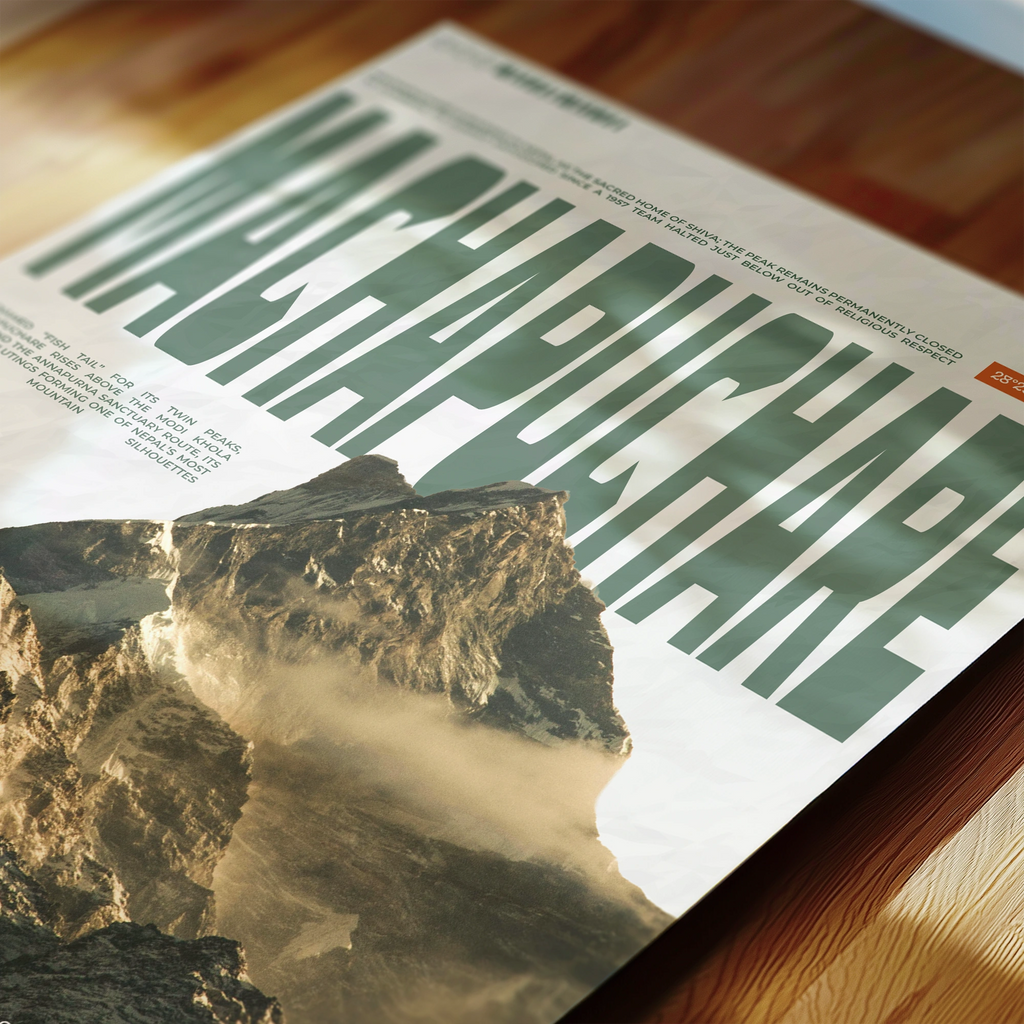 Machapuchare mountain art print wall art poster | KOTIKINC — view 5