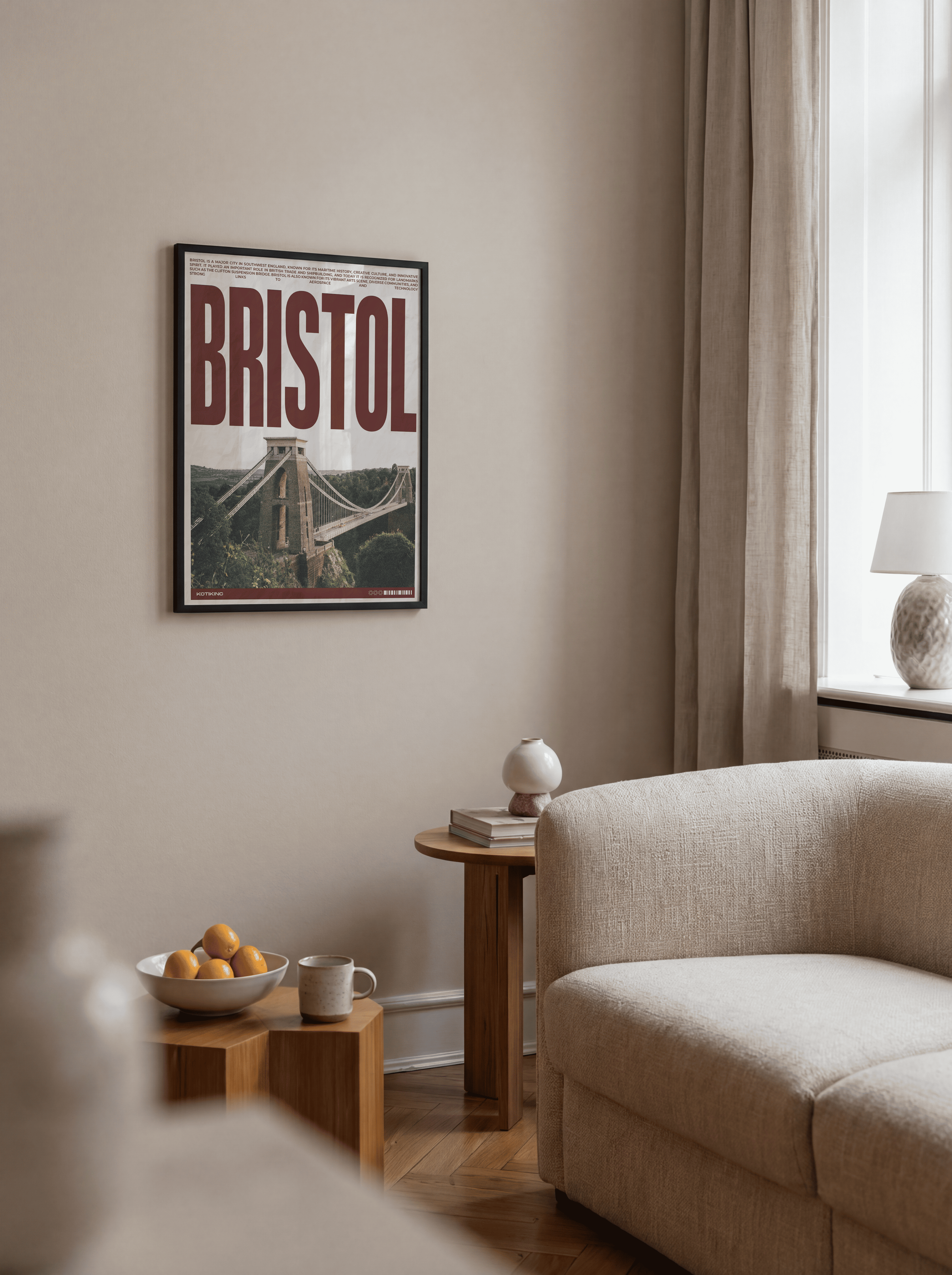 Bristol city art print wall art poster | KOTIKINC — view 3