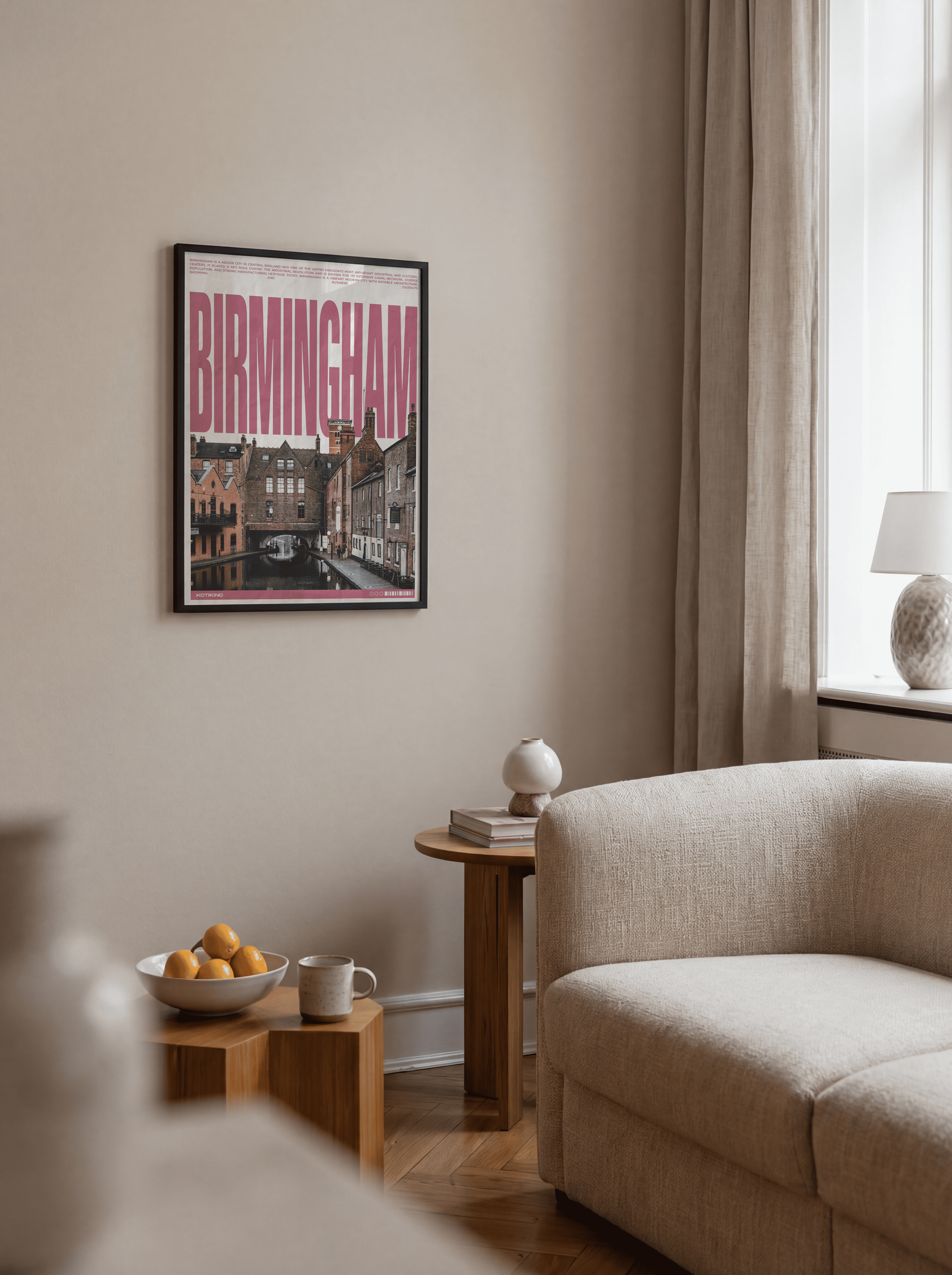 Birmingham city art print wall art poster | KOTIKINC — view 3