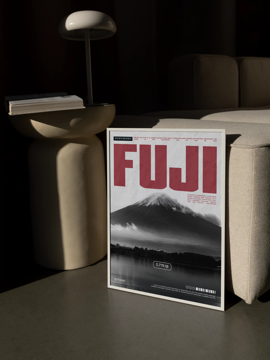 Fuji mountain art print wall art poster | KOTIKINC — view 3