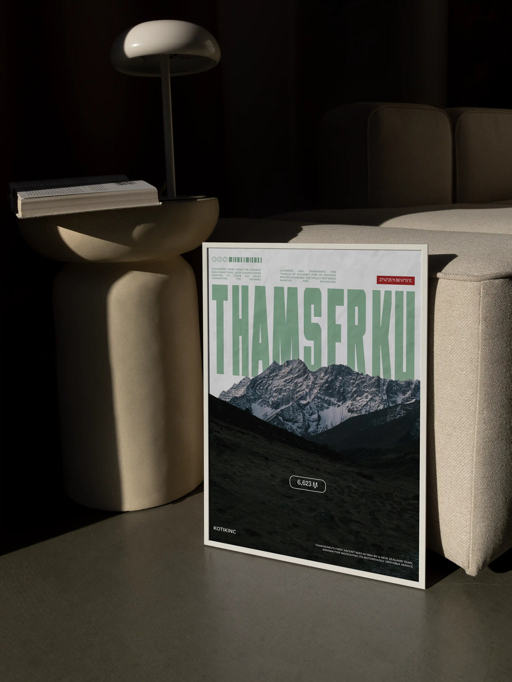 Thamserku mountain art print wall art poster | KOTIKINC — view 3