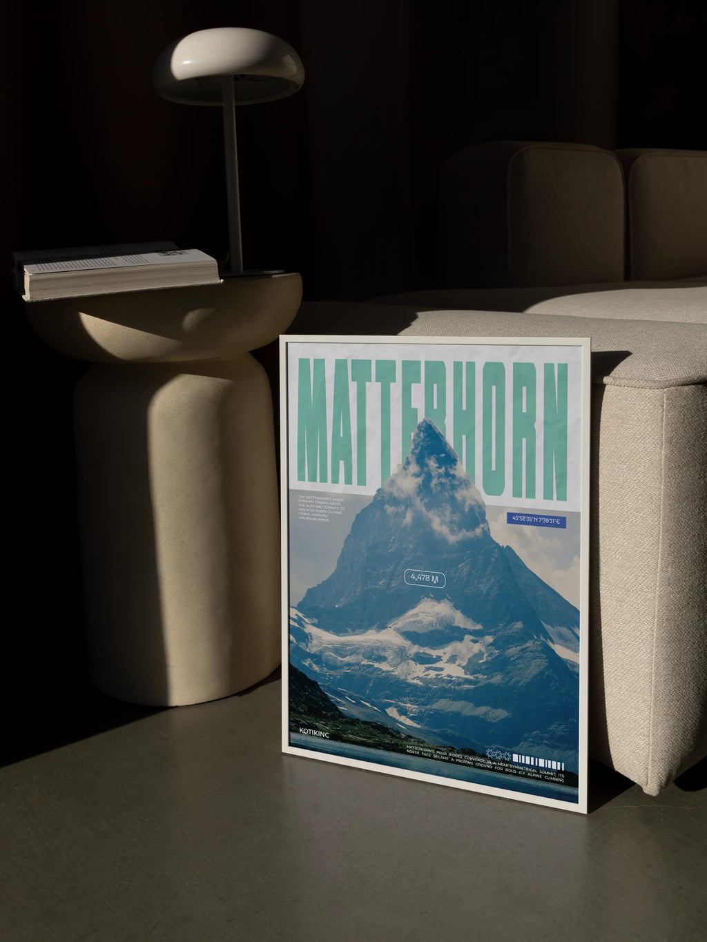 Matterhorn mountain art print wall art poster | KOTIKINC — view 3