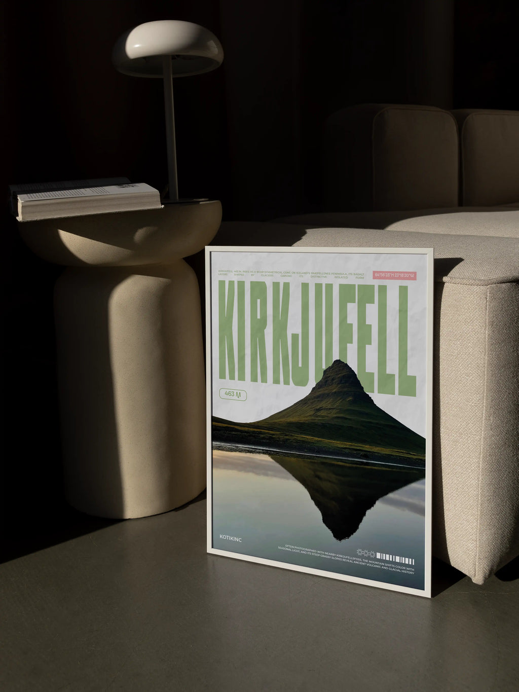 Kirkjufell mountain art print wall art poster | KOTIKINC — view 3