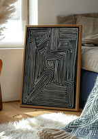 Labyrinth of Lines art print wall art poster | KOTIKINC — view 4
