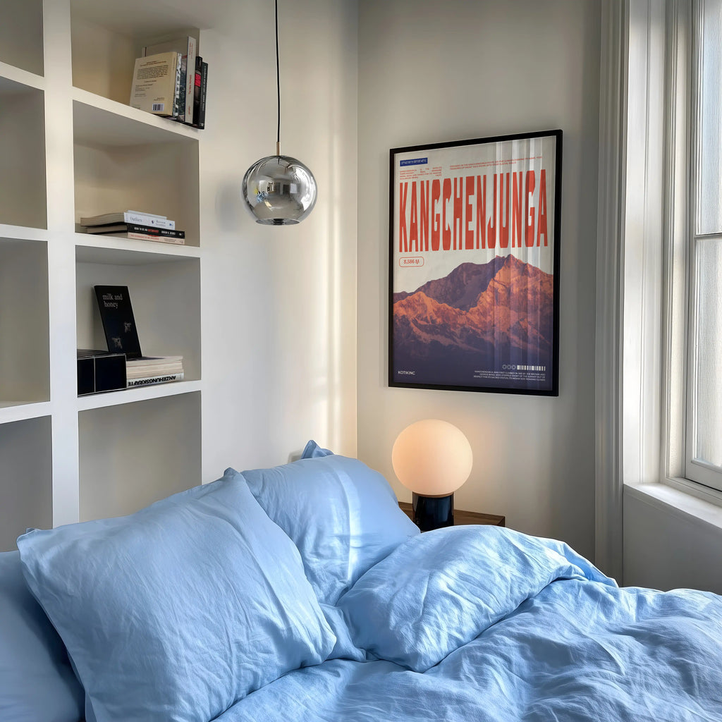Kangchenjunga mountain art print wall art poster | KOTIKINC — view 3