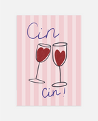 Cin Cin Love art print wall art poster | KOTIKINC