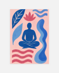 Yoga at Sunset art print wall art poster | KOTIKINC