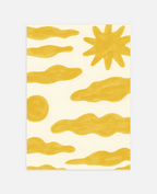 Sunny Waves art print wall art poster | KOTIKINC