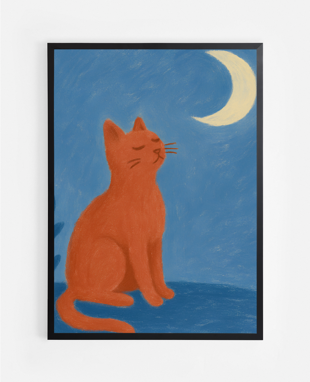 Cat Under the Moon