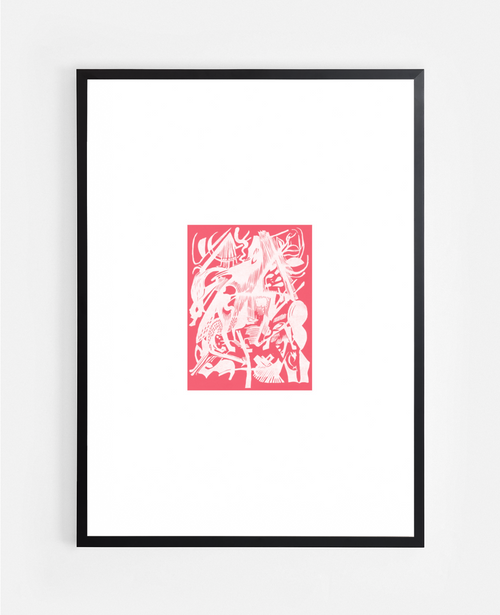 Abstract Red Swirl