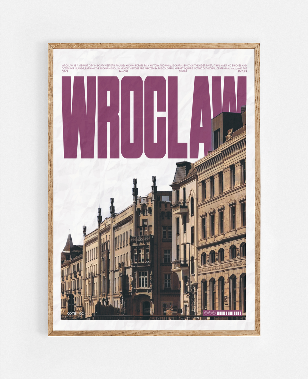 Вроцлав art print wall art poster | KOTIKINC — view 3