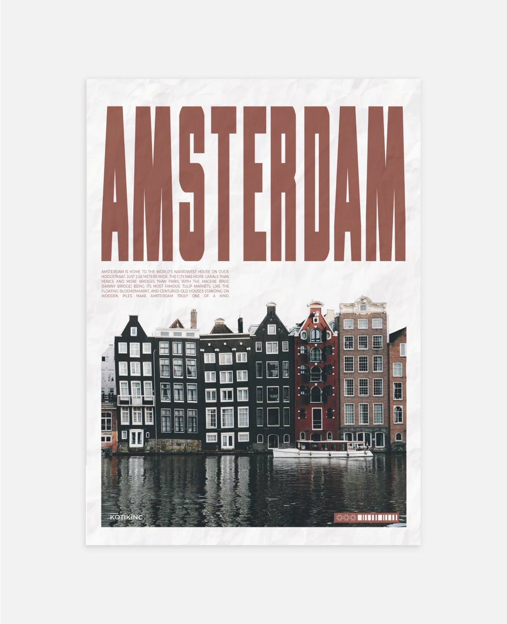 Амстердам art print wall art poster | KOTIKINC