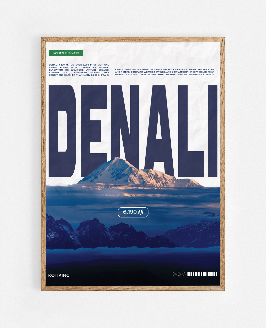 Постер Деналі (Мак-Кінлі)