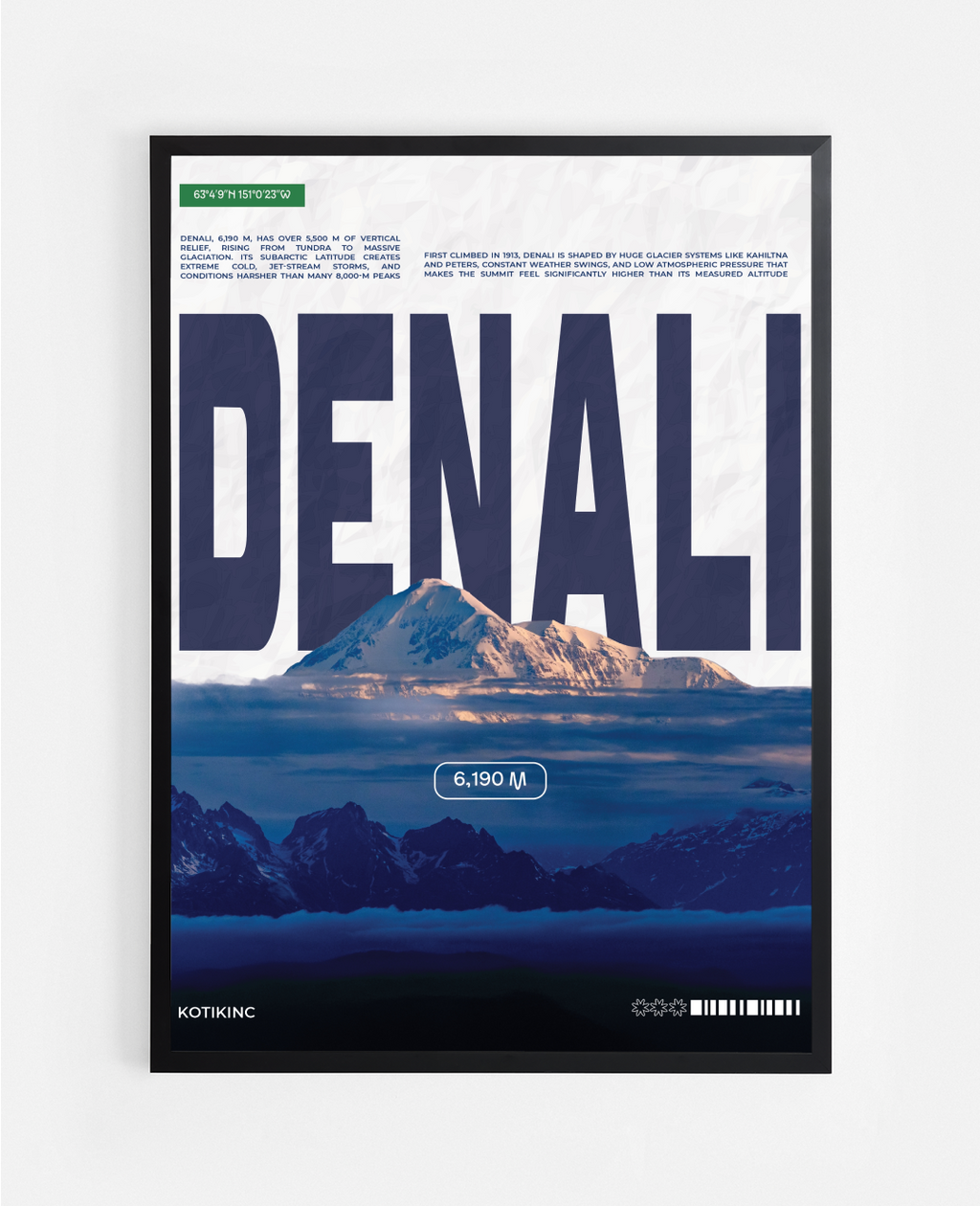 Постер Деналі (Мак-Кінлі)