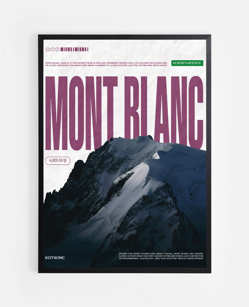 Постер Монблан