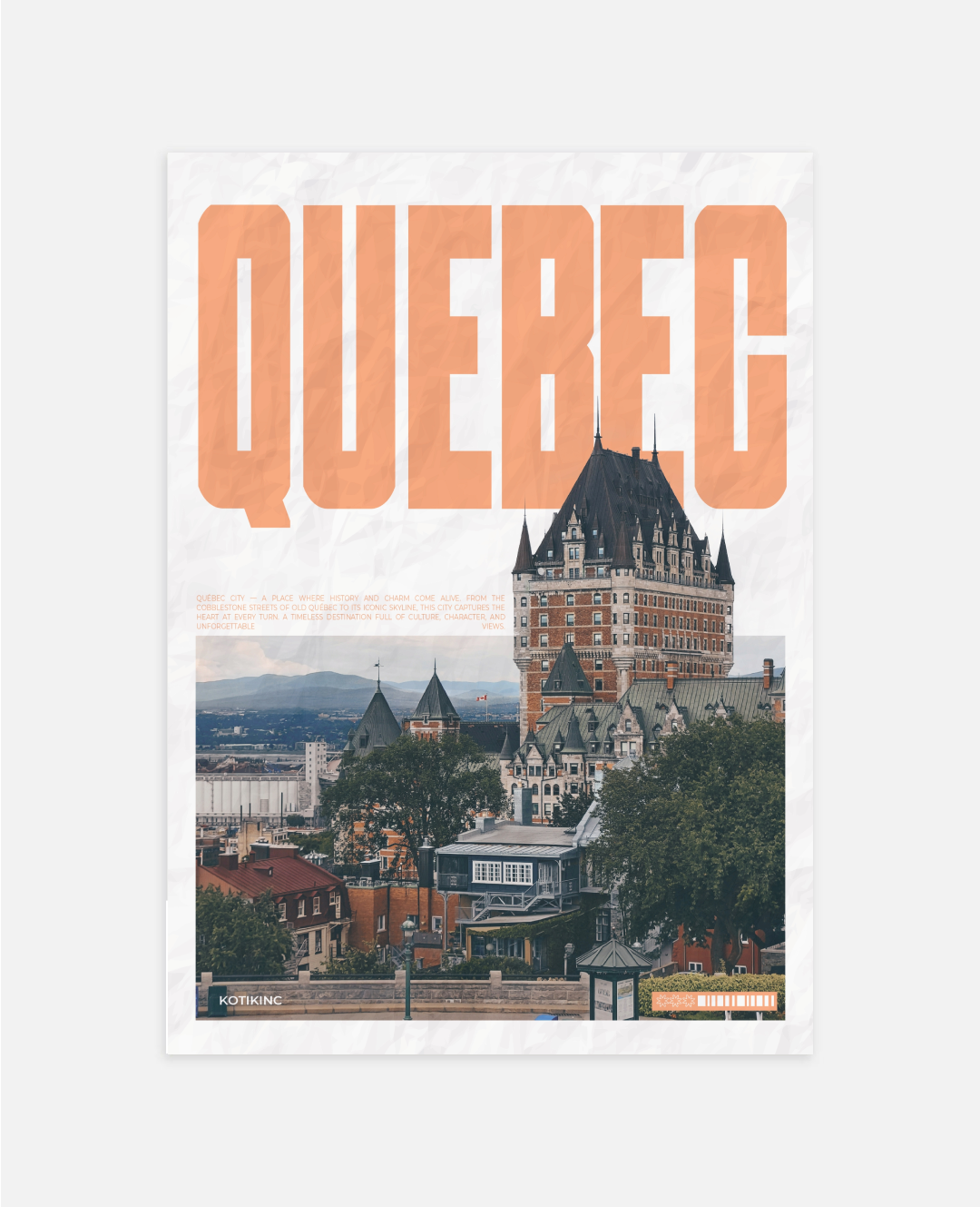 Québec City art print wall art poster | KOTIKINC