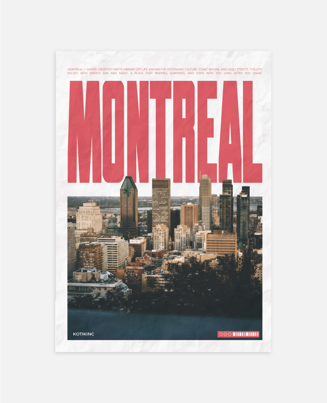 Montreal city art print wall art poster | KOTIKINC